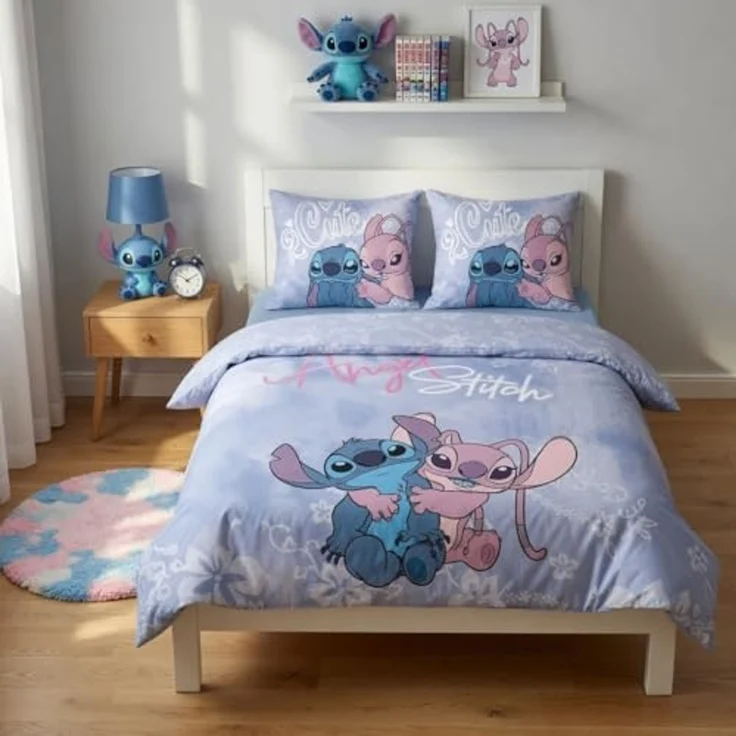 Lilo & Stitch Bettwäsche-Set – 240x220 cm Bettbezug & 65x65 cm Kissenbezug – Bild 2