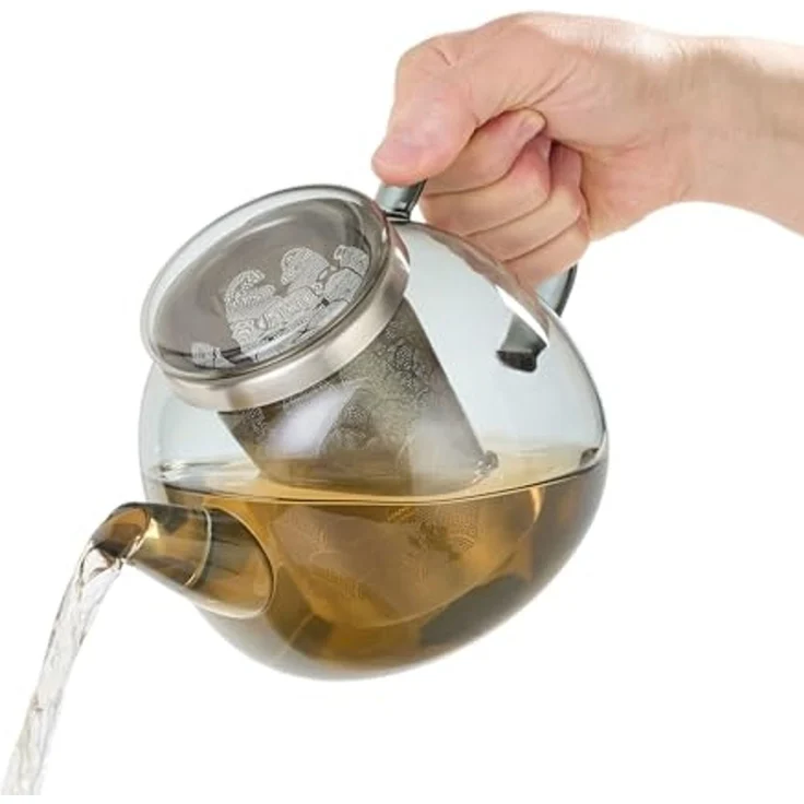 Adhoc Yuna Teekanne 1,2 l Glas / Edelstahl – Bild 6