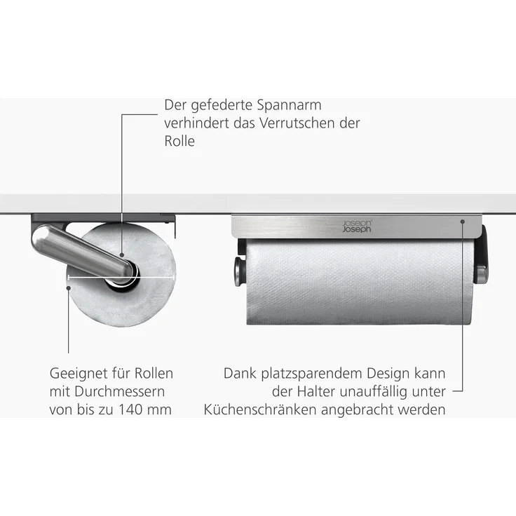 Joseph Joseph RollGrip Unterregal Küchenrollenhalter – Bild 4