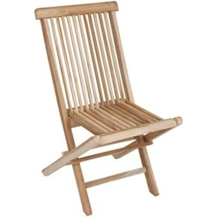 Spetebo Gartenstuhl Teak Klappstuhl natur - 90 x 50 cm (Stück, 1 St), klappbarer Gartenstuhl aus Teakholz – Bild 5