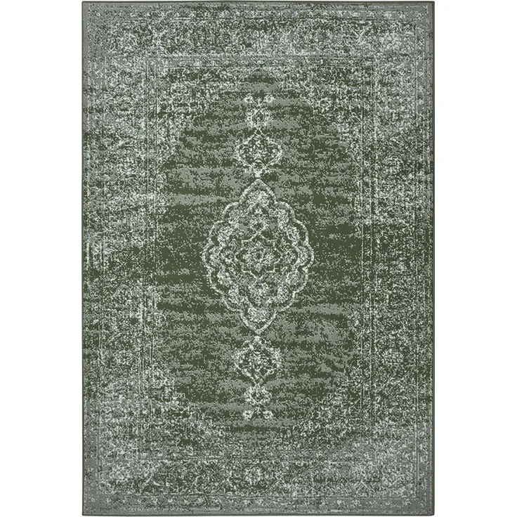Kurzflor Teppich Méridional Grün - 80x150x0,9cm
