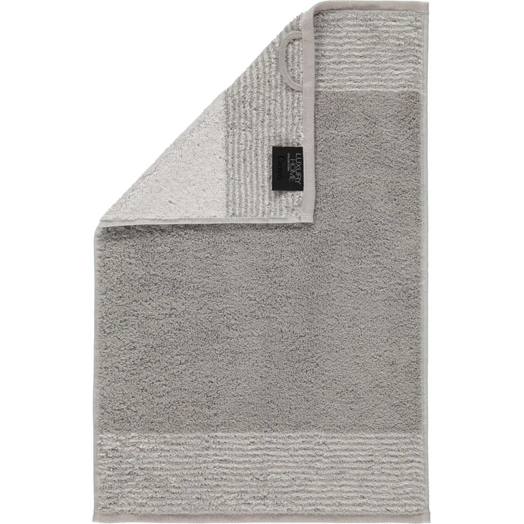 CAWÖ Gästetuch, 3er Pack - Luxury Home, C Two-Tone, Walkfrottier Platin 30x50cm – Bild 2
