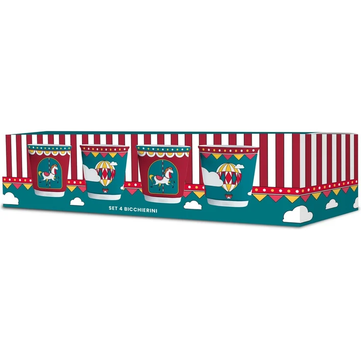 Espressobecher Mokka- Espressotasse Set 4tlg Bialetti Winter Wonderland NGD24005 – Bild 1