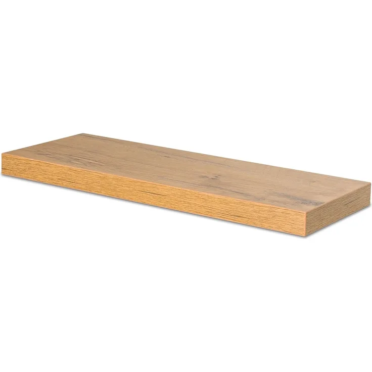 Levandeo® Wandregal, levandeo Wandboard Bobby 60cm Wildeiche Eiche Wandregal Regal Board