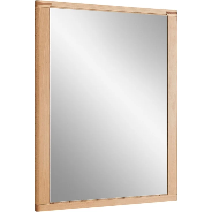 Linea Natura 'NATURE ONE' Spiegel, Kernbuche massiv lackiert, 74 x 93 x 4 cm, hängend – Bild 1