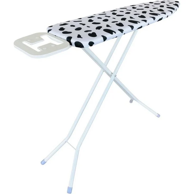 HTI-Living Bügelbrett Bügelbrett Kuhflecken, Bügelfläche 110x33 cm, Bügeltisch mit Bügeleisenablage – Bild 4