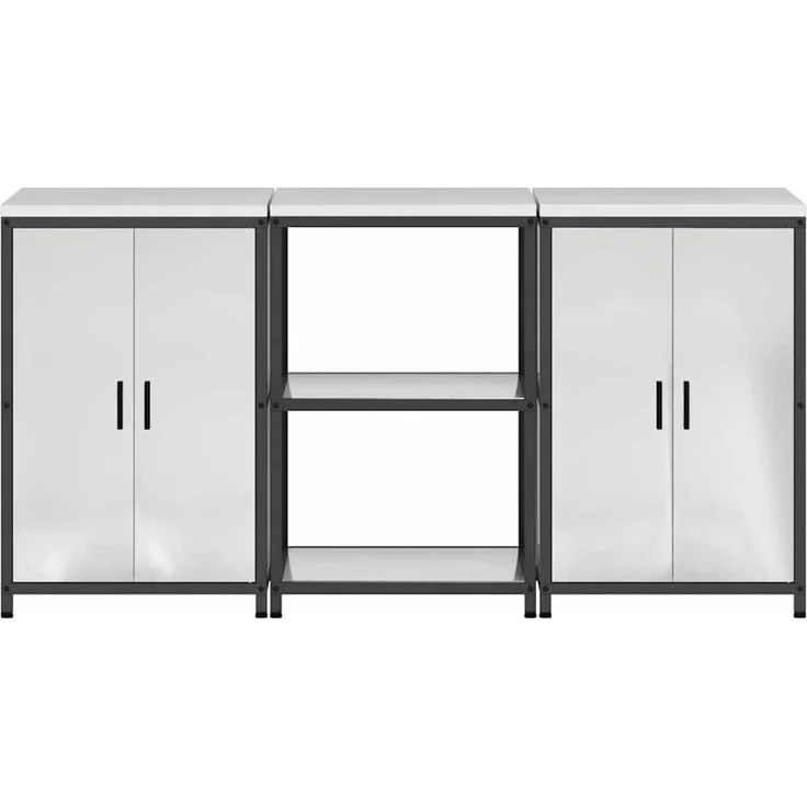 vidaXL Aufbewahrungsset für die Küche HATTEM 3 stk. Silber 3392699 – Bild 9