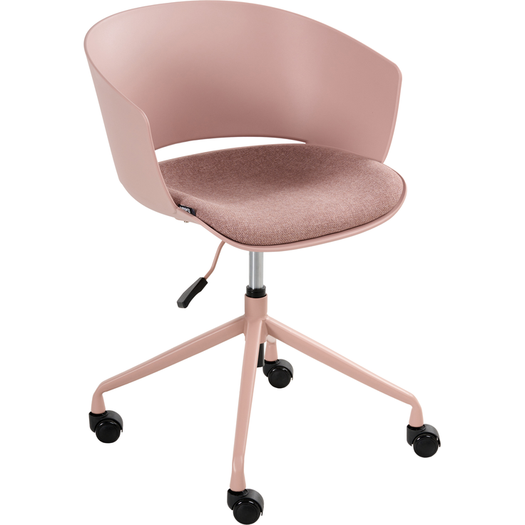 Bürostuhl GLEEFUL Stoff Rosa
