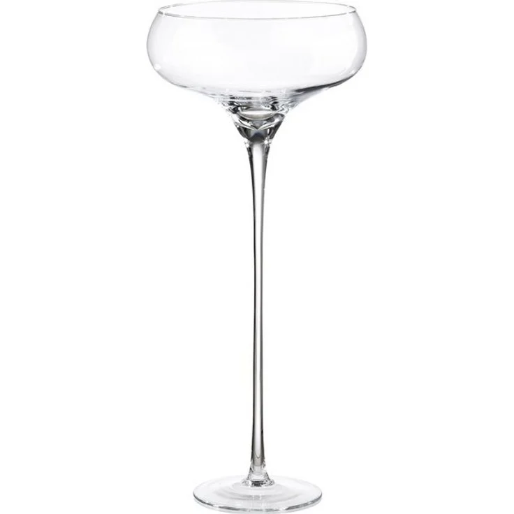 GILDE Dekoschale GILDE Pflanzgefäß Sektschale - klar - H. 70cm x D. 31,5cm (1 Stück) – Bild 2