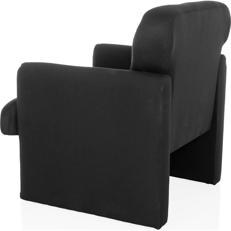 hjh LIVING Loungesessel 1-Sitzer CARIPITO Stoff Polstersessel Relaxsessel für Wohnzimmer Schlafzimmer, Schwarz – Bild 9