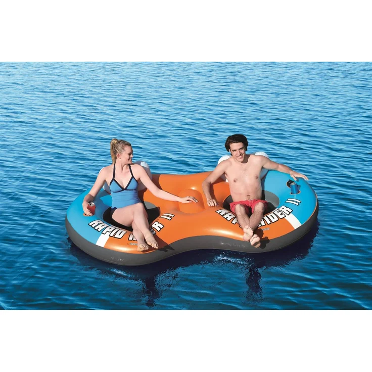CoolerZ 2-Personen Schwimmring mit Rückenlehne X2 251 x 132 cm – Bild 4