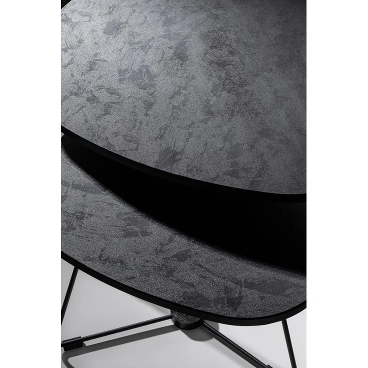 Skye Decor 'Pebble Nesting Table 69 - Dark Grey' Satztisch (2-teilig), Dunkelgrau, 69 x 46 x 94 cm – Bild 5