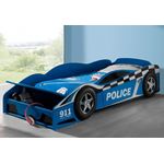 Vipack 'Police Car' Autobett 70x140 cm blau lackiert