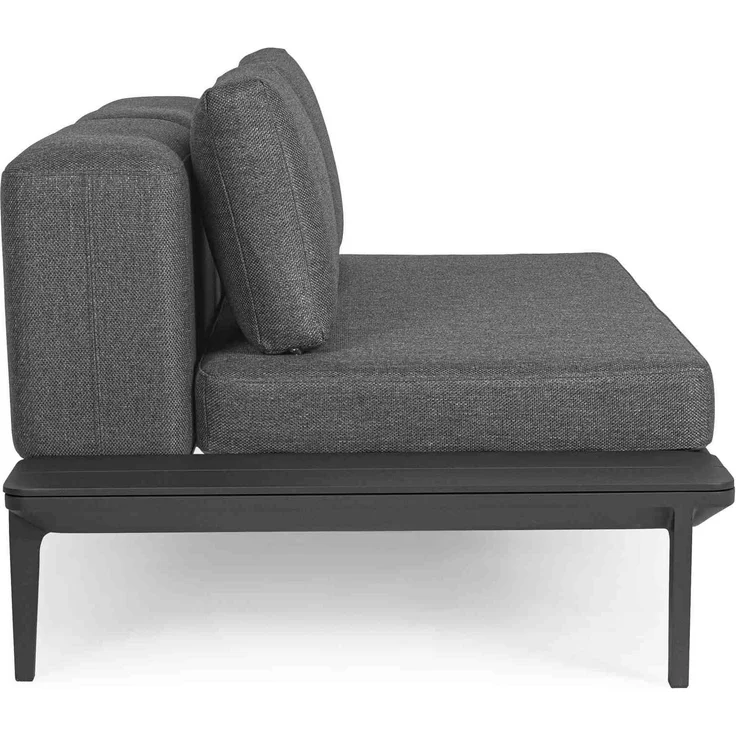 Gartensofa Matrix aus Aluminium, modern gepolstert, Anthrazit Sand, 2-3 Sitzplätze – Bild 8