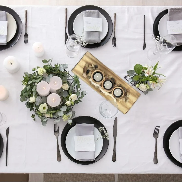 3 Herz Teelichthalter mit Tablett 10041575 – Bild 2