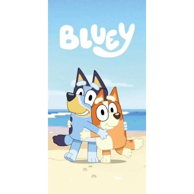 Bluey Strand Badetuch Strandtuch Duschtuch 70 x 140 cm 100% Baumwolle – Bild 1