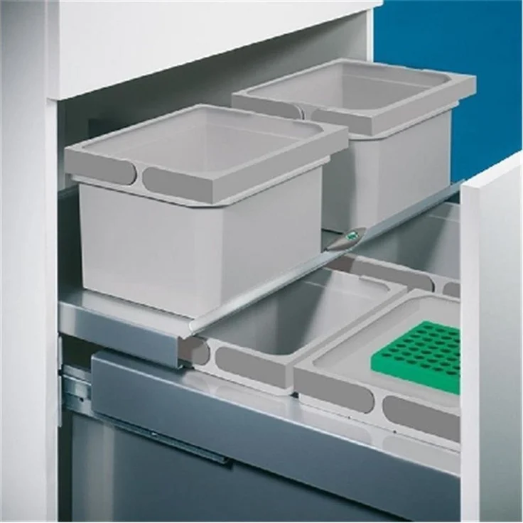 Cox® Base Einzeleimer, Abfallsammler für Frontauszüge, hellgrau – Bild 2