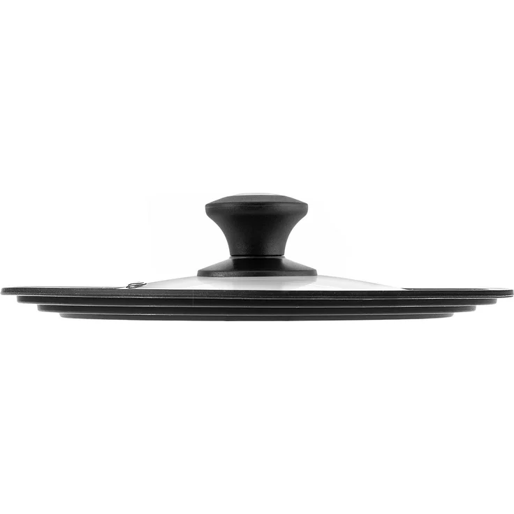 KADAX Universaldeckel 16/18/20 cm, Universal Deckel für Töpfe & Pfannen, Pfannendeckel, Glasdeckel mit Silikonrand und Dampfloch, Topfdeckel (Schwarz/Silber) – Bild 9