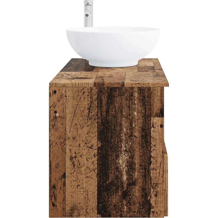 vidaXL Badezimmerschrank-Set 2 stk. Altholz 79,5 x 44,5 x 80 cm 3404092 – Bild 5