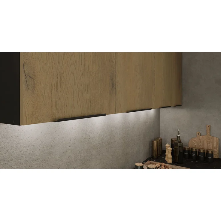 Winkelküche CREMONA ECKE 1 - 215 x 220 + 120 cm Eiche hell Küchenzeile Küchenblock Singleküche Einbauküche Küche Eckküche – Bild 5