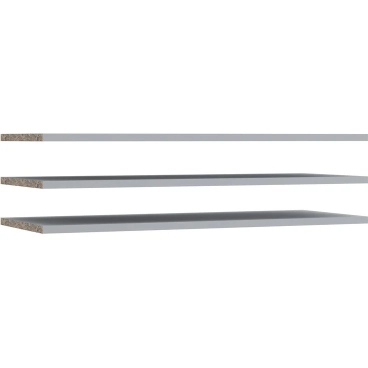FORTE Extras Robes/Kds Einlegeböden, Holzwerkstoff, Grau, 82,9 x 42 x 1,5 cm – Bild 2