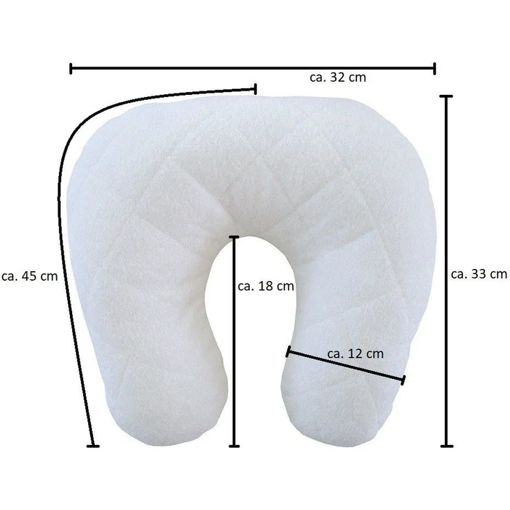 DUKAL Kissenbezüge Nackenhörnchen, aus hochwertigem Doppel-Jersey, (1 Stück), aus hochwertigem Doppel-Jersey, 100% Baumwolle, Made in Germany – Bild 2