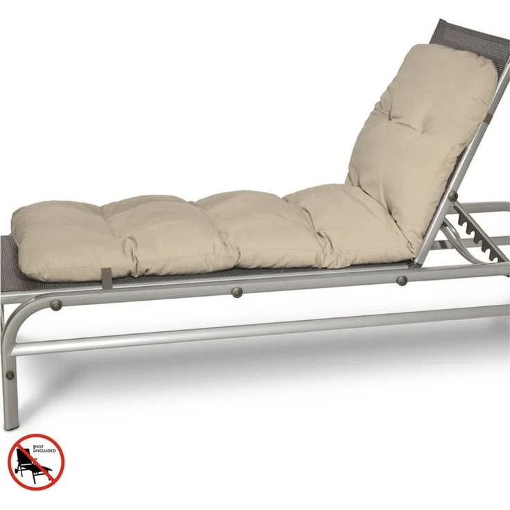 Beautissu Rollliegen Auflage Flair RL Natur, 190 x 60 x 8 cm – Bild 3