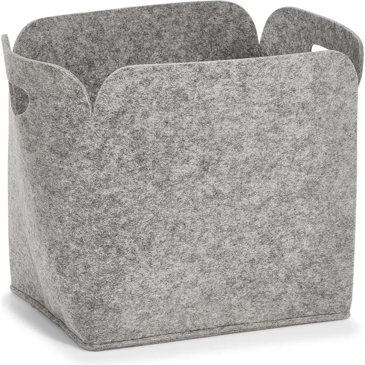 ZELLER PRESENT Aufbewahrungskorb Filz 36x28x36cm grau 110707