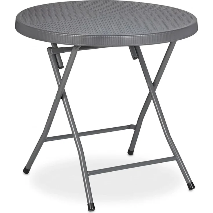 Relaxdays Klappbarer Gartentisch in Rattanoptik – Bild 8