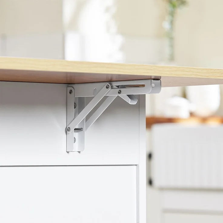 SoBuy FKW129-WN Kücheninsel, MDF, Melamin, Weiß, 107 x 91 x 46 cm – Bild 9