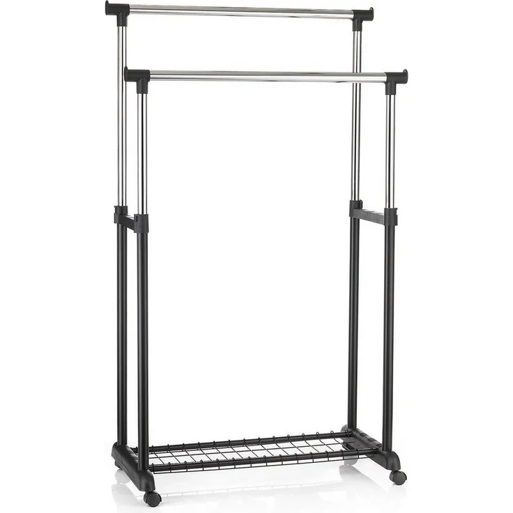 IDIMEX Garderobenständer GROSSO, Garderobenwagen Rollgarderobe Kleiderständer höhenverstellbar in 2 Far – Bild 3