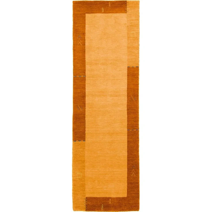 Gabbeh Teppich - Indus »Tella« 300x80 cm - gold - läufer – Bild 2