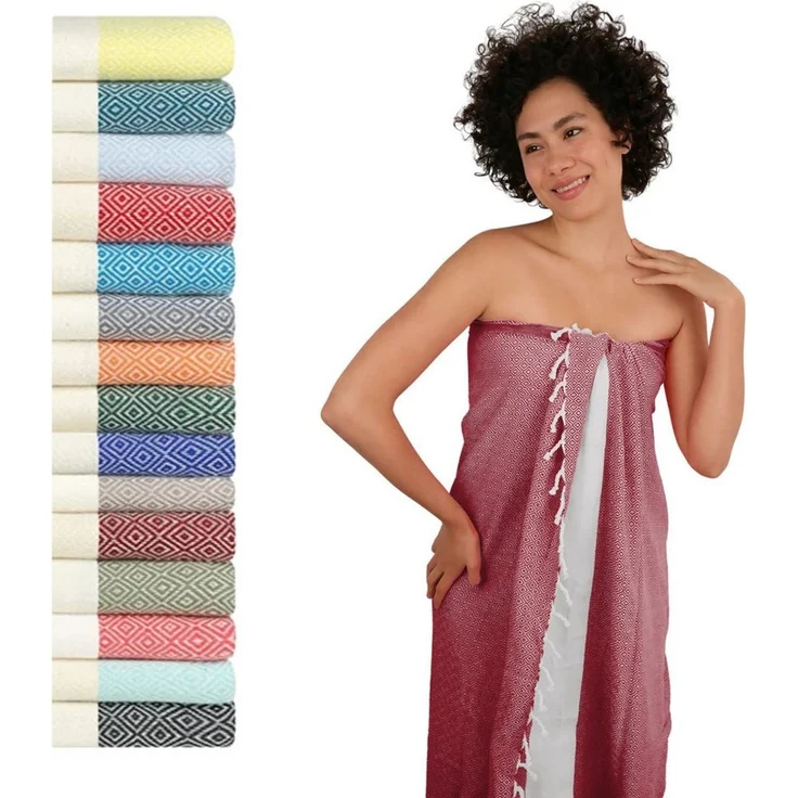 furora HOLIDAY Saunatuch Saunahandtuch Saunatuch Damen + Herren, Hamamtuch groß 100x200 XXL – Bild 2