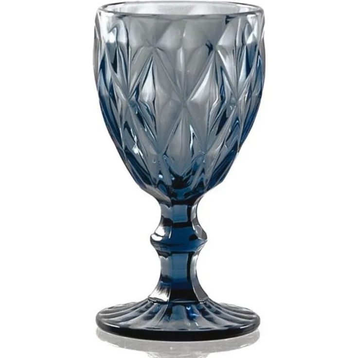 Weinglas 250 ml VETRO BLUE DIAMOND Glas blau