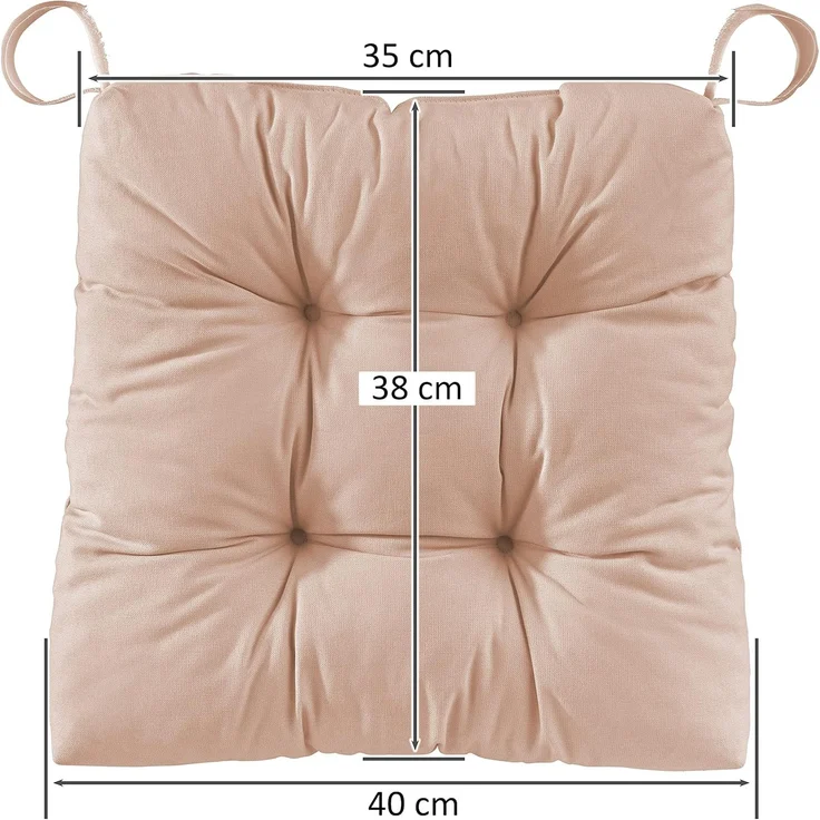 sleepling Stuhlkissen Eva, für Indoor und Outdoor, mit Klettverschluss, abriebfest und langlebig – Bild 2