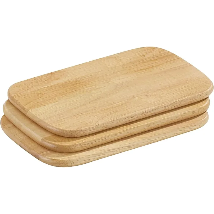 Frühstücksbretter 3er-Set, hell 22x15 cm