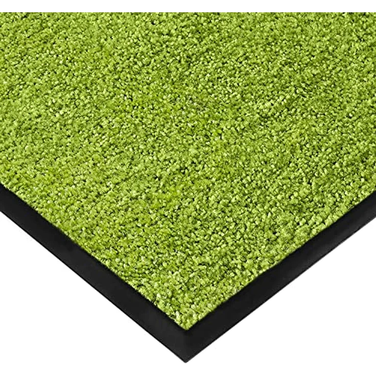etm Hochwertige Fußmatte | schadstoffgeprüft | bewährte Eingangsmatte in Gewerbe & Haushalt | Schmutzfangmatte mit Top-Reinigungswirkung | Sauberlaufmatte waschbar & rutschfest (120x300 cm, Grün) – Bild 4