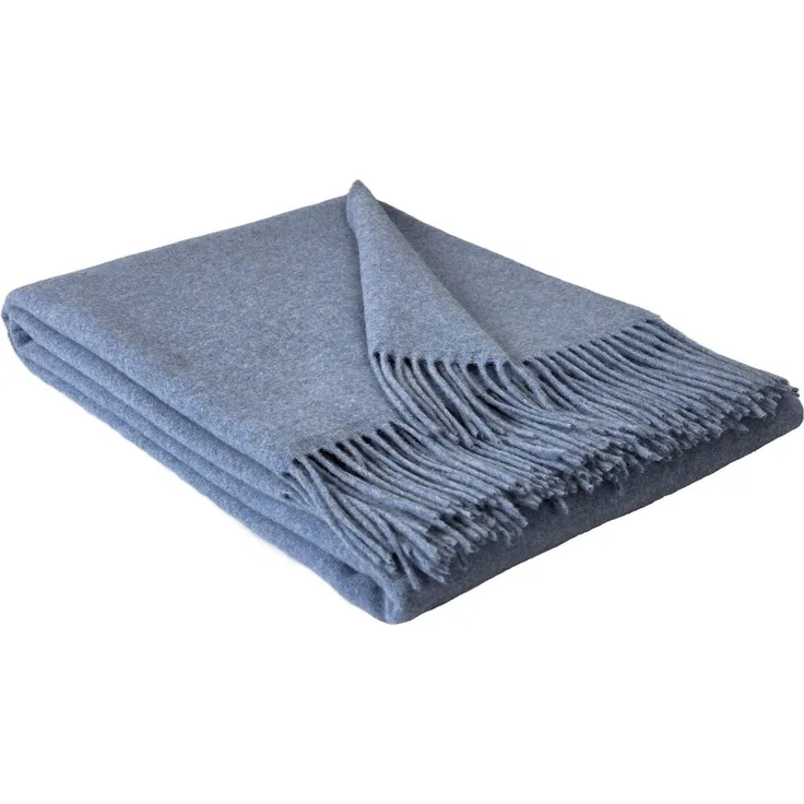 Wolldecke Merinowolldecke Plaid "FARO" Merinowolle-Kaschmir-Mix 140 x 200 cm, STTS