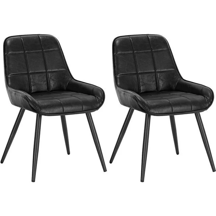 Woltu Esszimmerstuhl (2 St), Polsterstuhl Akzentstuhl mit Rückenlehne – Bild 4