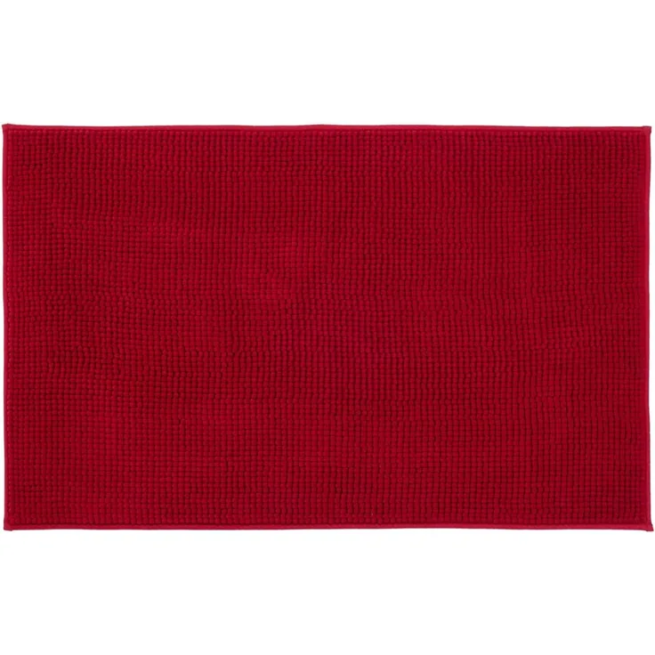 Gözze Badematte Chenille, Höhe 15 mm, rutschhemmend beschichtet, fußbodenheizungsgeeignet, Polyester, rechteckig, Badteppich, Uni Farben, besonders weich durch Microfaser, waschbar