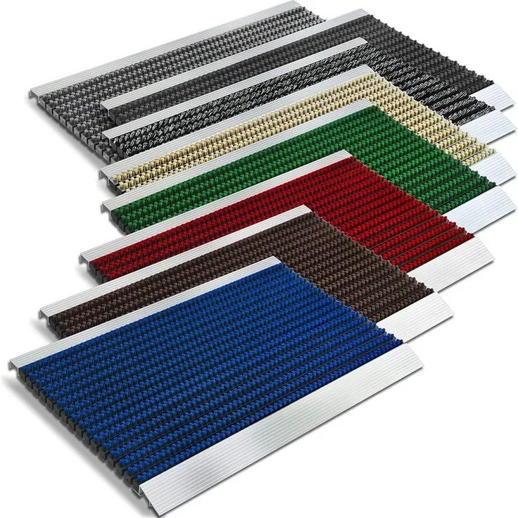 Karat Fußmatte Premium-Alumatte, verschiedene Farben & Größen, rutschfest, rechteckig, Höhe: 22 mm