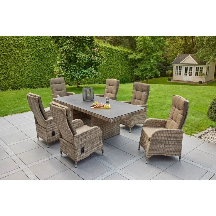 LC Garden »Turin« Gartentisch Natur-Braun-Mix – Bild 2