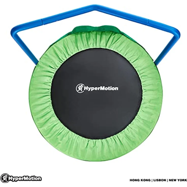 HyperMotion Frosch Mini-Trampolin für Kinder, mit Griff, 91 cm, 50 kg max, für Haus und Garten – Bild 7
