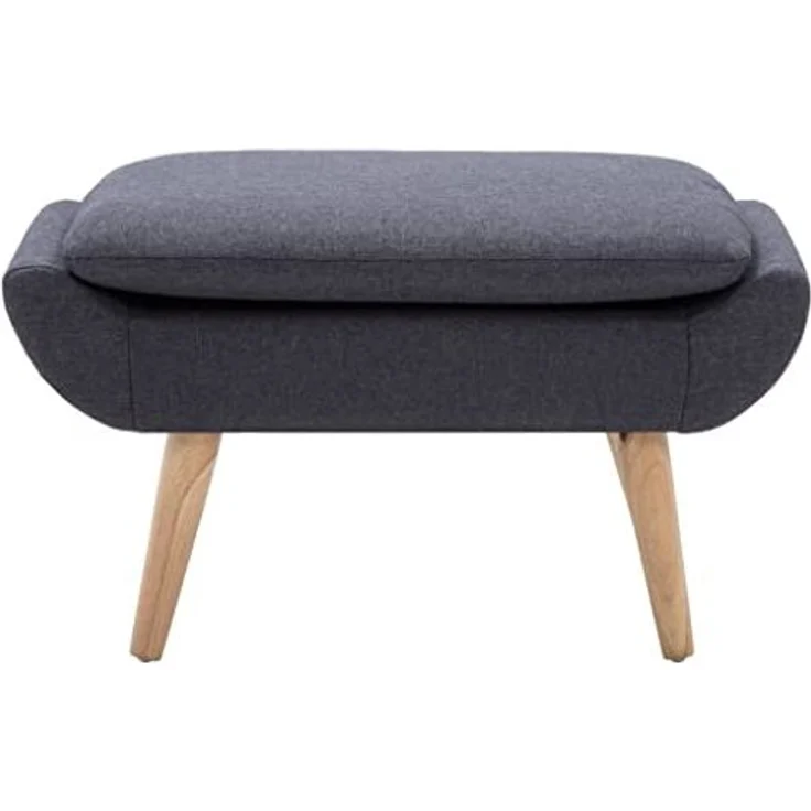 vidaXL Hocker Stoffbezug 73 x 43 x 42 cm Dunkelgrau 246989 – Bild 5