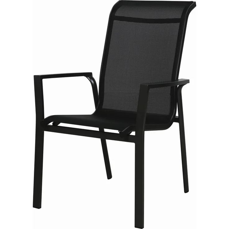 Gardissimo WINDSOR 6x Alu-Stapelsessel Gartensessel anthrazit / schwarz – Bild 7