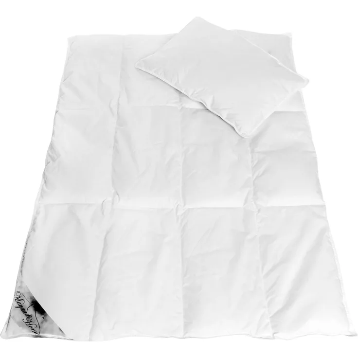 Mayaadi-Home HS55 Kinderset Baumwolle 70% Daunen 30% Federn Weiß 135x100 cm + 40x60 cm 400 Gramm
