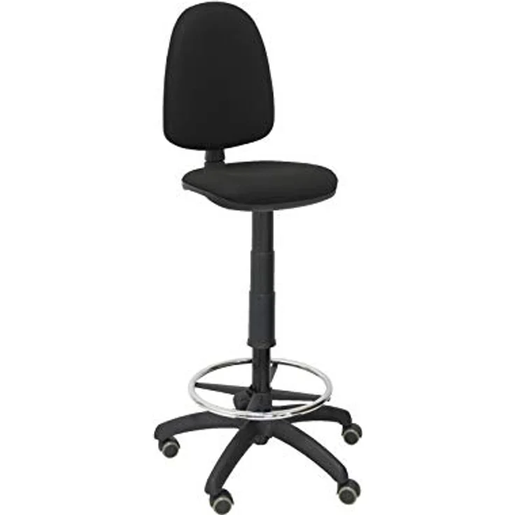 Piqueras y Crespo T04CP – ergonomischer Hocker, höhenverstellbar, Ring zum Abstützen der Füße, Rollen Schwarz – Bild 11