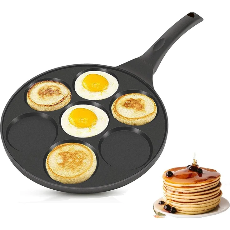 Pancakes Bratpfanne Pancake Pfannkuchen 3-fache Beschichtung Spiegeleier Oladji – Bild 4