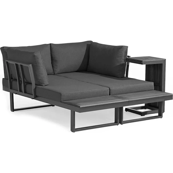 osoltus Aluminium Lounge Set Sofa Ecklounge Gartenlounge Delft Grau – Bild 1