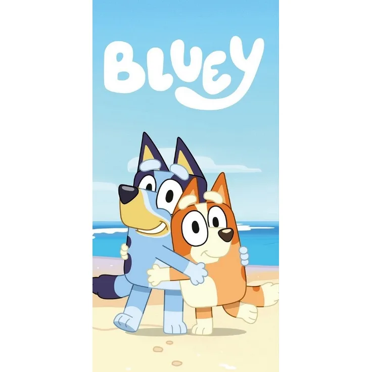 Bluey Badehandtuch Strandtuch 70x140 cm aus Baumwolle – saugfähig & weich
